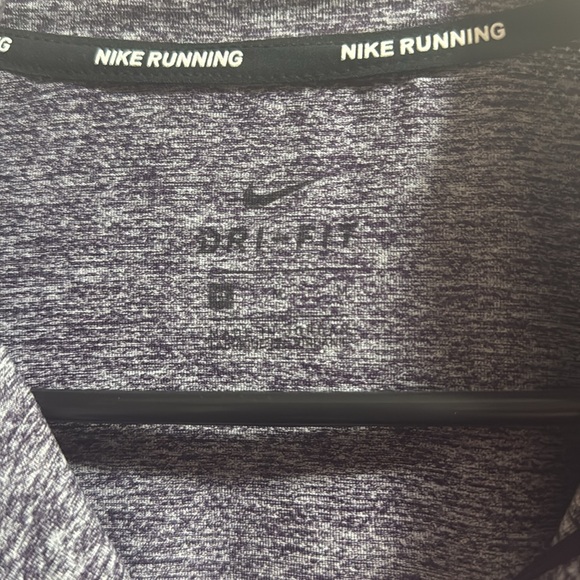 Nike Women’s Dri-FIT Running Quarter Zip - Purple Heathered - Size Medium - Picture 3 of 4
